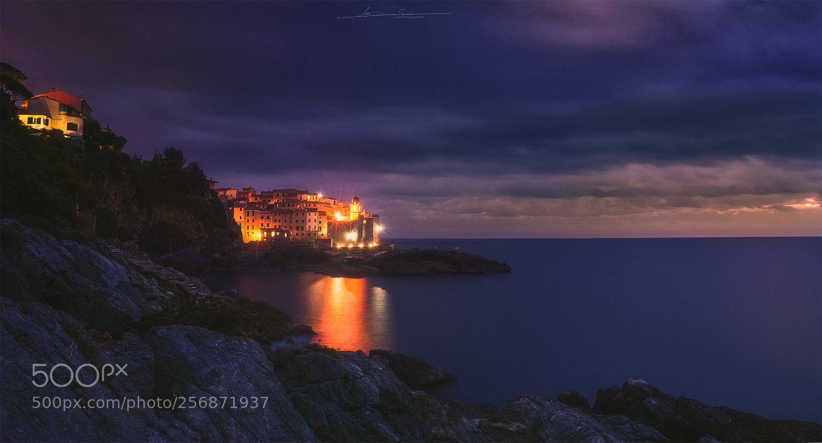 Nikon D7000 sample photo. Tellaro sunset photography
