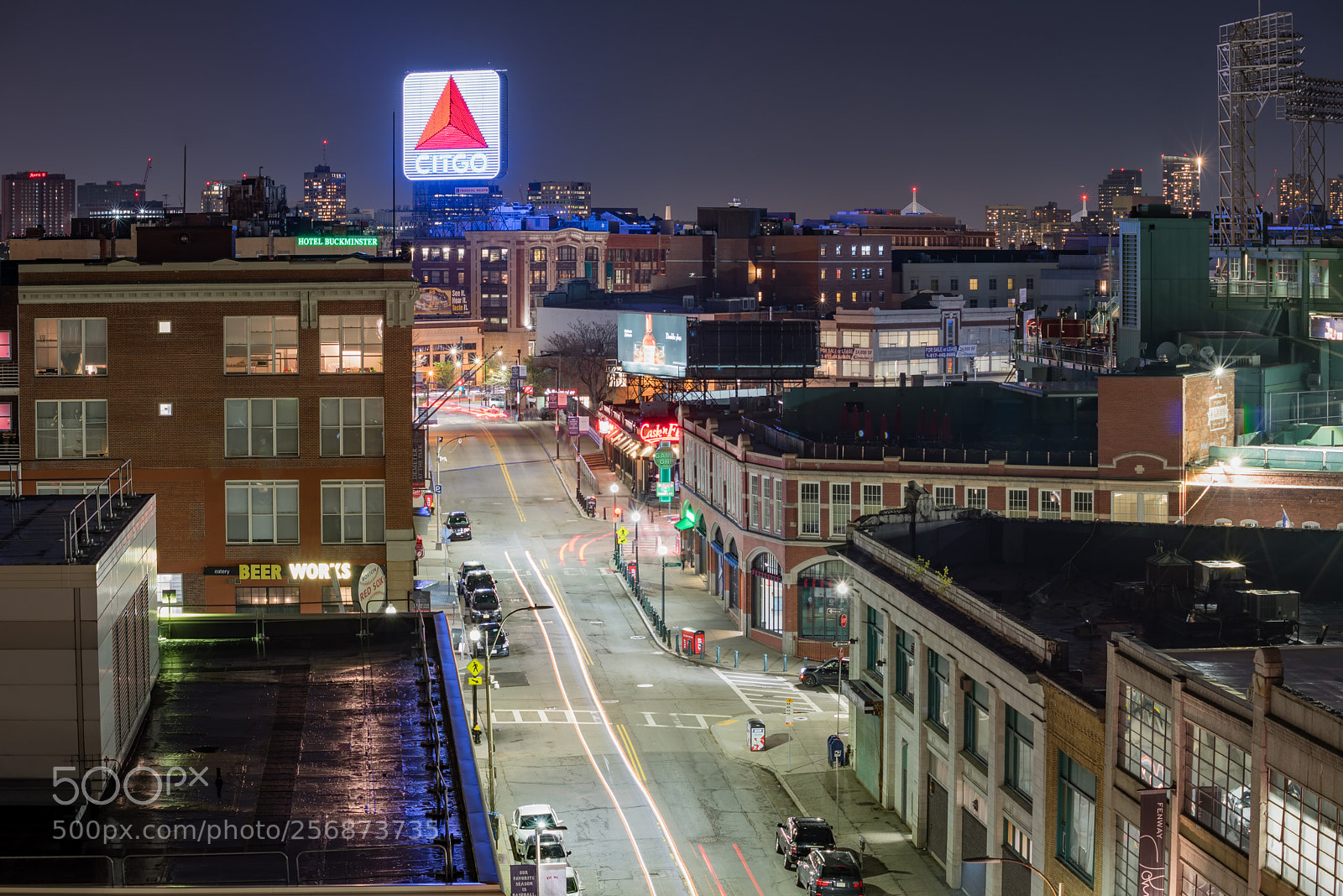 Nikon D750 sample photo. Citgo sign boston photography