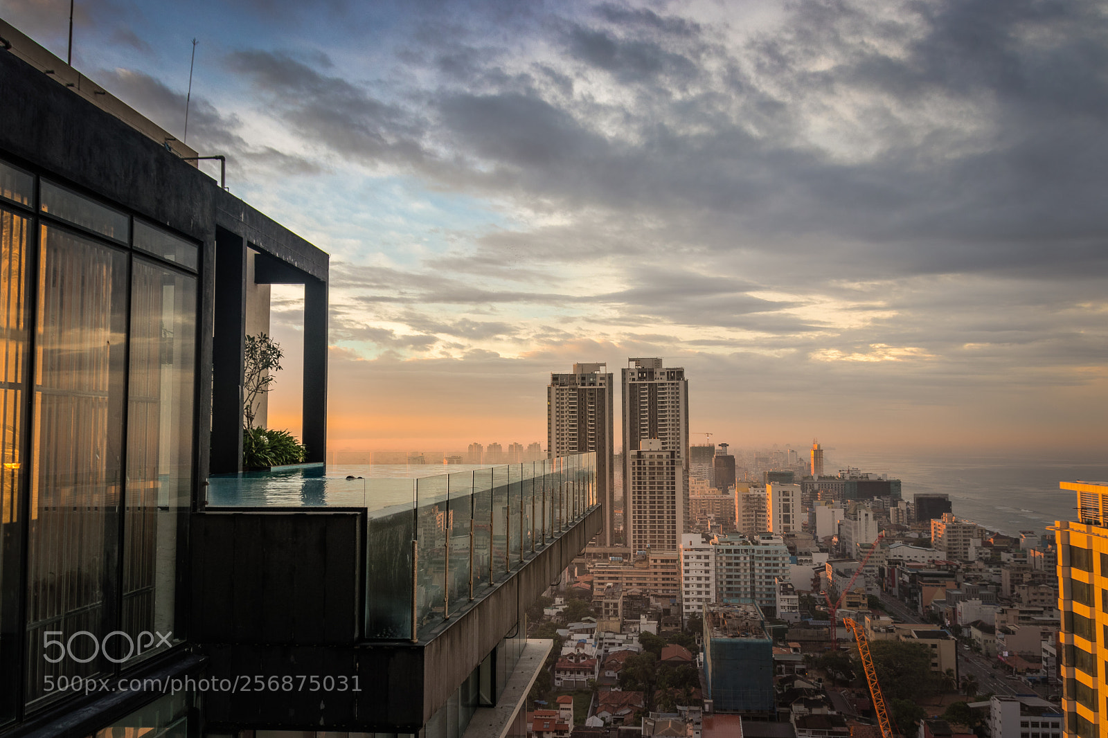 Canon EOS 80D sample photo. Pool with cityscape photography