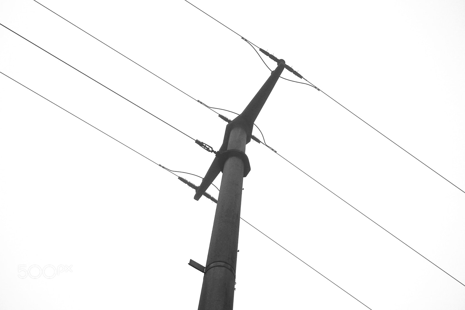Sony a6000 sample photo. Electricity pylon isolated on photography