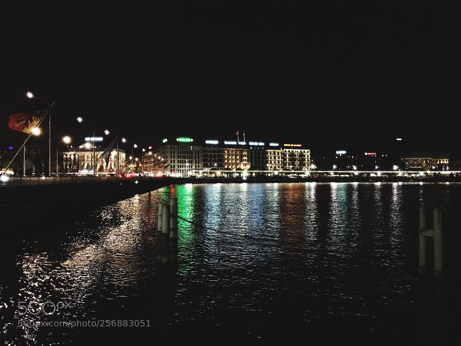 Apple iPhone 6s sample photo. Night geneva  photography