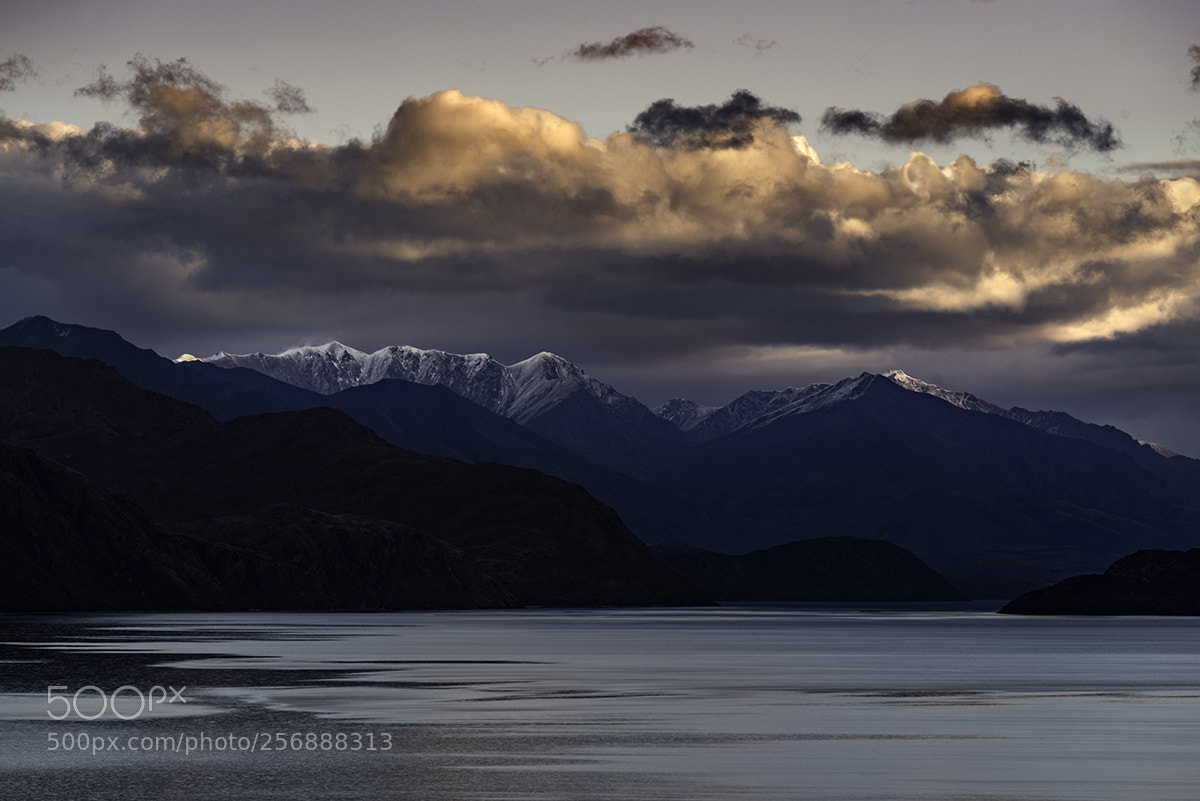 Nikon D810 sample photo. Sunset view across lake photography