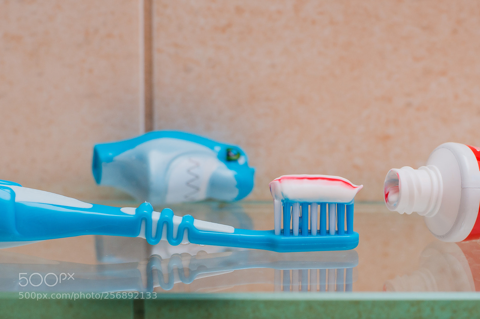 Nikon D800 sample photo. Baby toothbrush and toothpaste photography