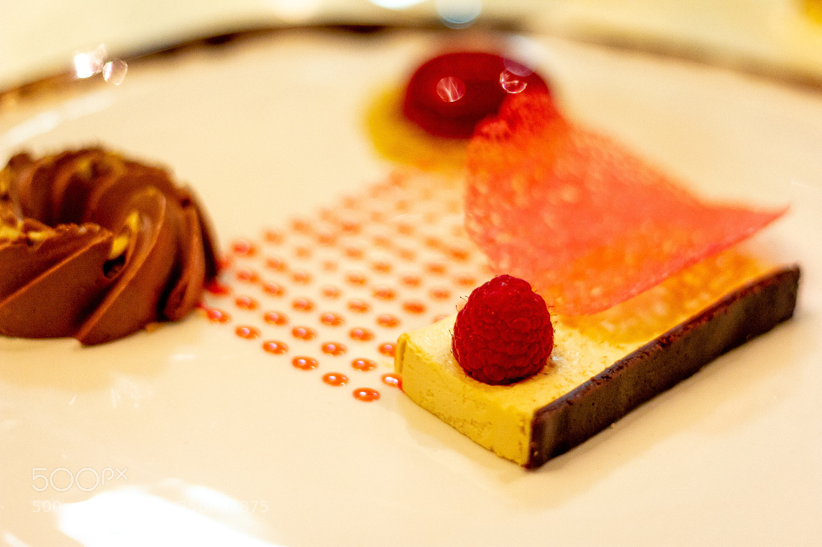 Canon EOS 60D sample photo. Chocolate-walnut kulfi, raspberry spheres photography