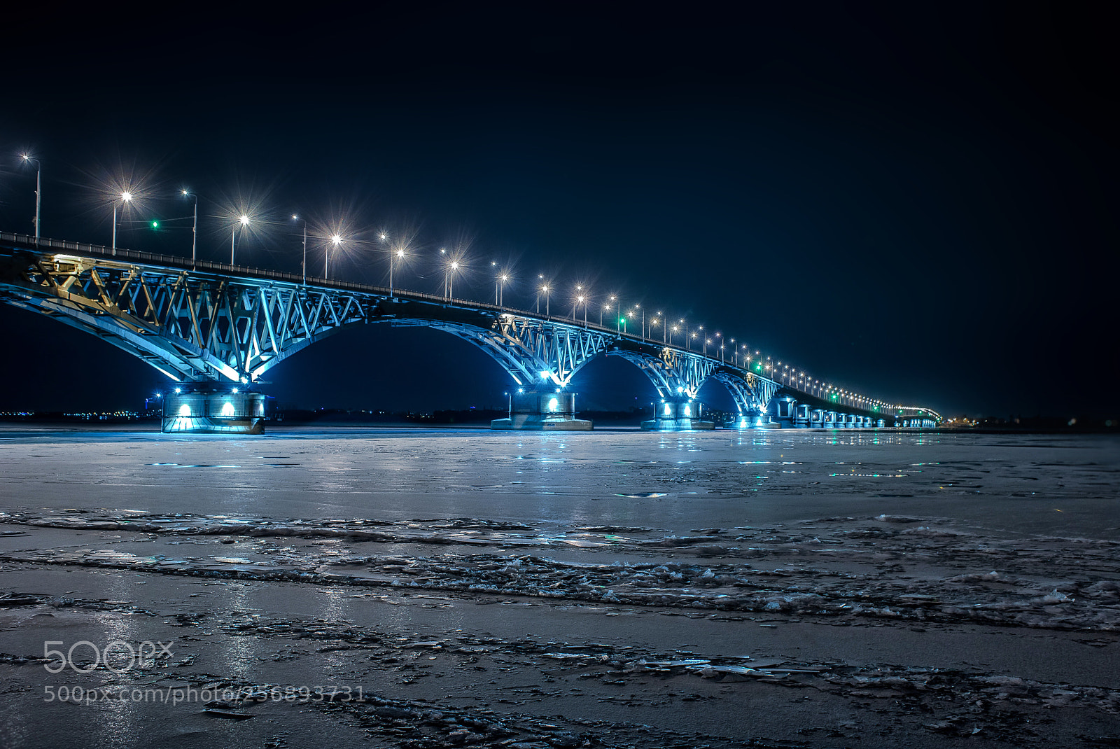 Nikon D750 sample photo. Saratov. bridge over volga photography