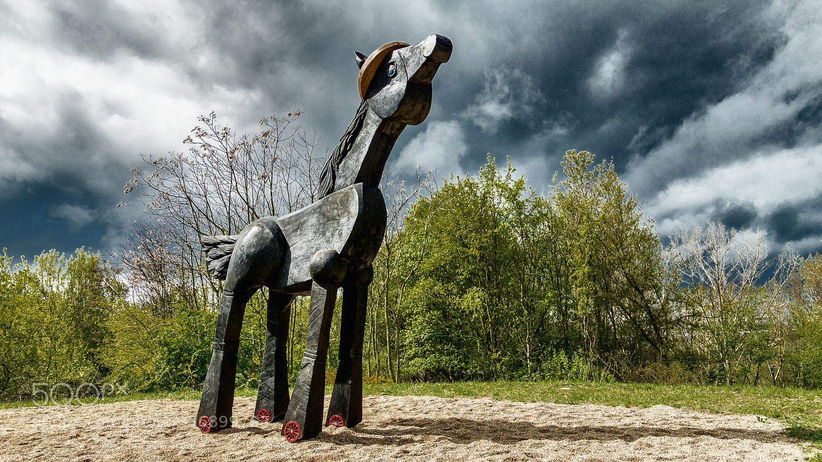 Sony ILCA-77M2 sample photo. One wooden horse photography