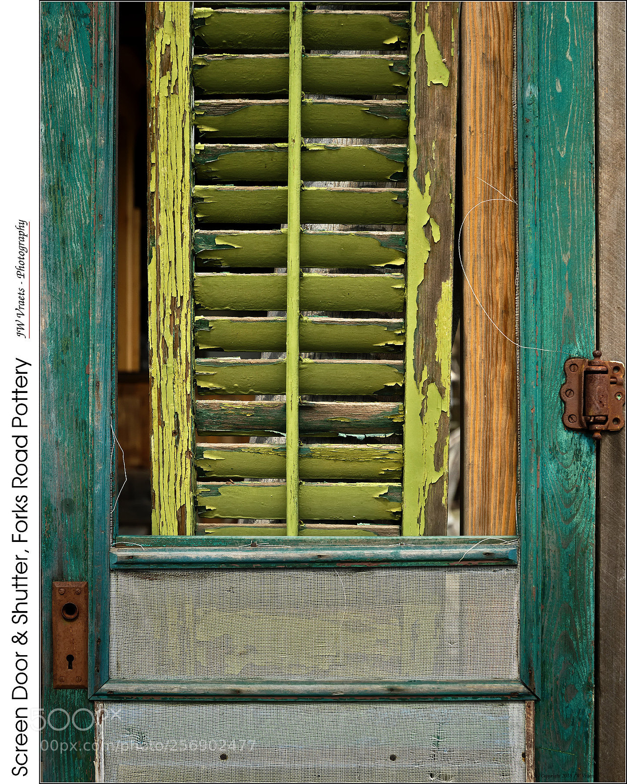 Olympus E-3 sample photo. Screen door shutter, forks photography