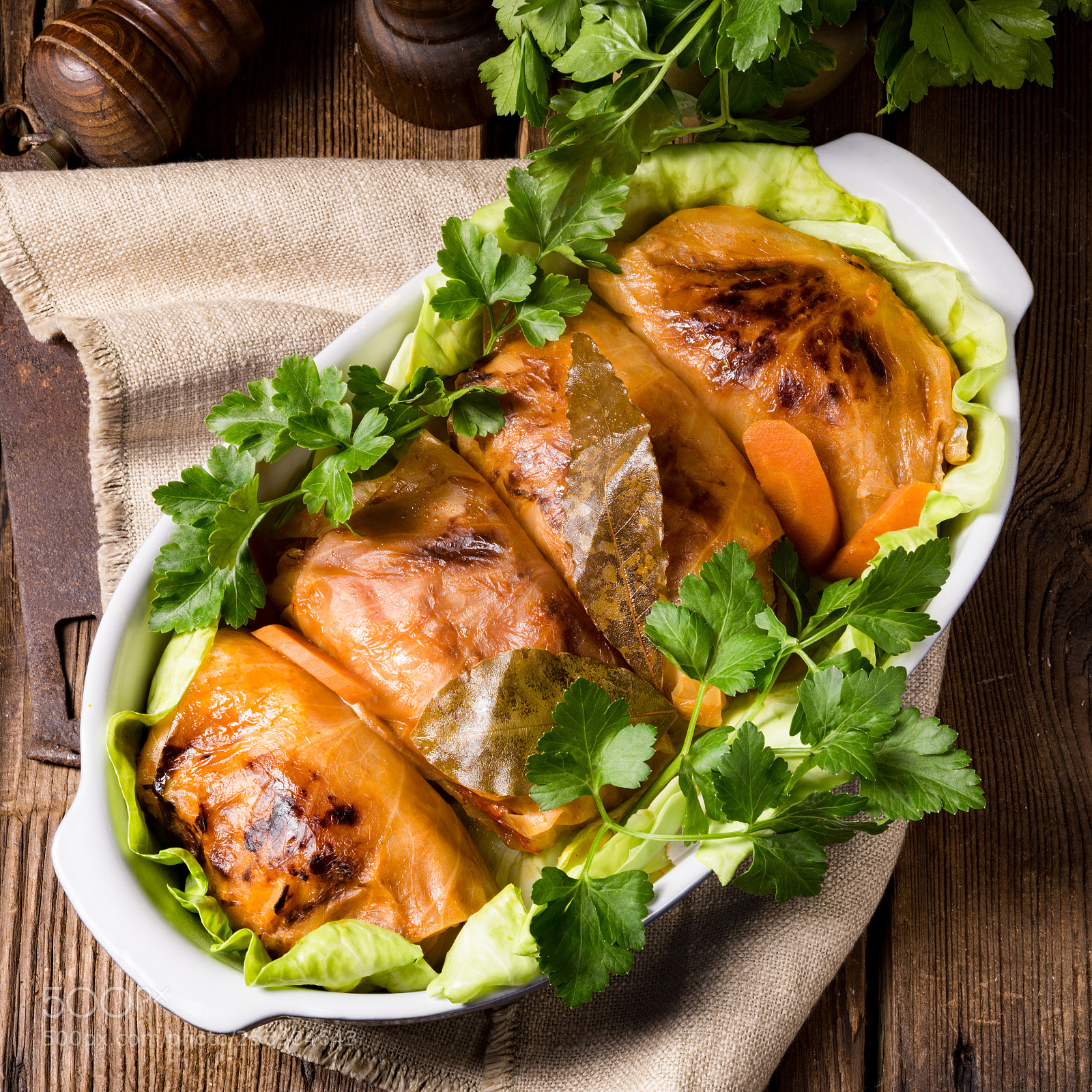Nikon D810 sample photo. Baked cabbage rolls in photography