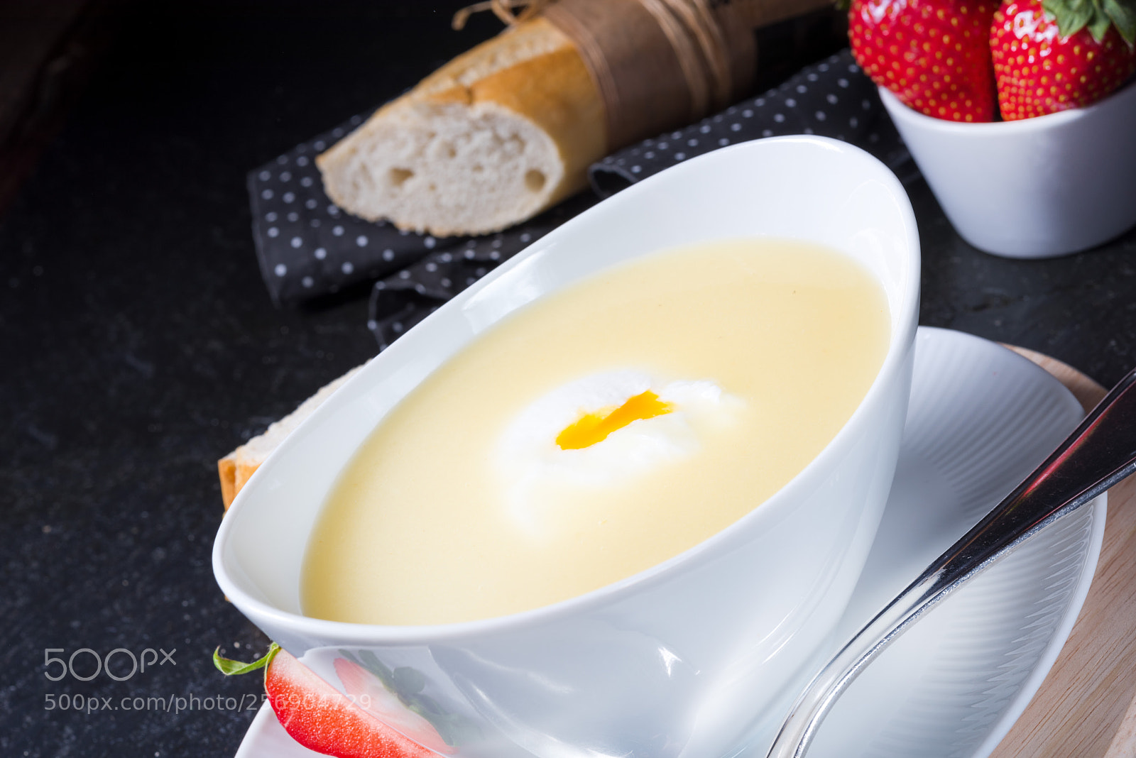Nikon D810 sample photo. Asparagus soup with poached photography