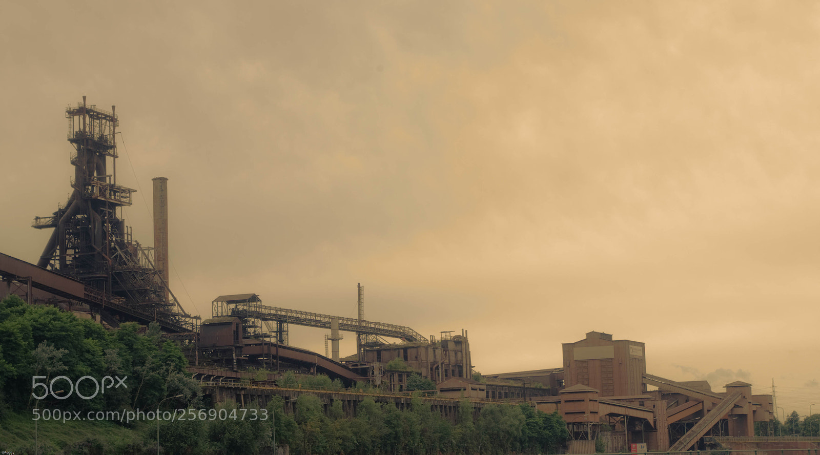 Pentax K-50 sample photo. C.s. abandoned factory photography