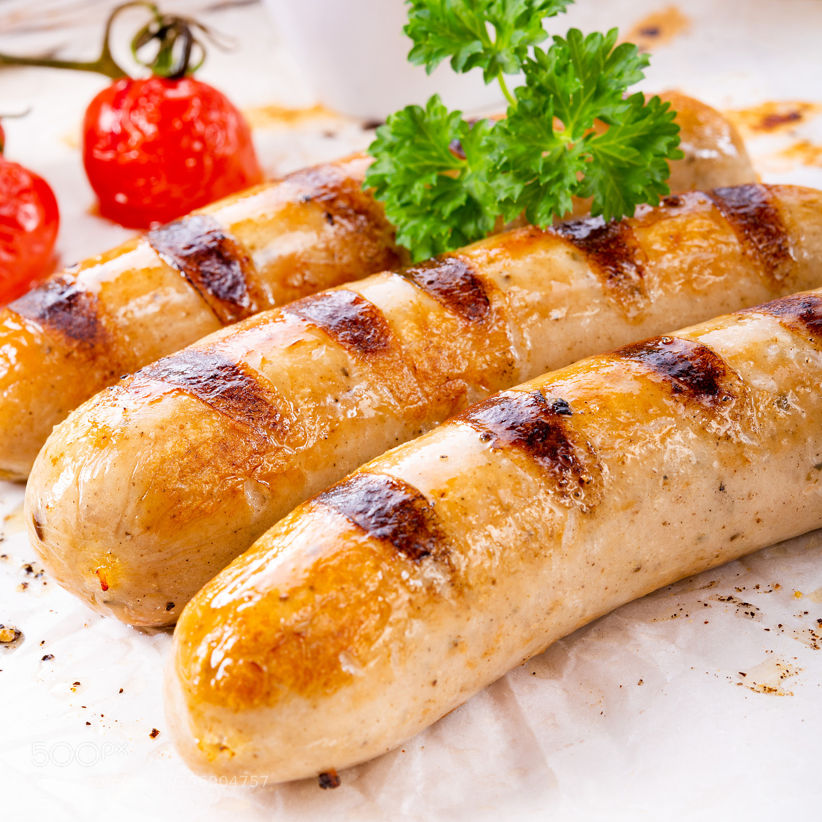 Nikon D810 sample photo. Delicious bratwurst with ketchup photography