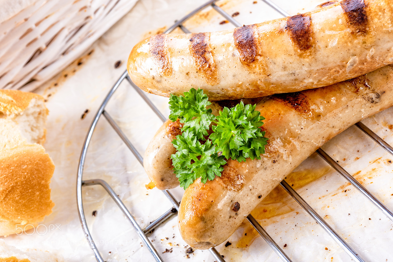 Nikon D810 sample photo. Delicious bratwurst with ketchup photography