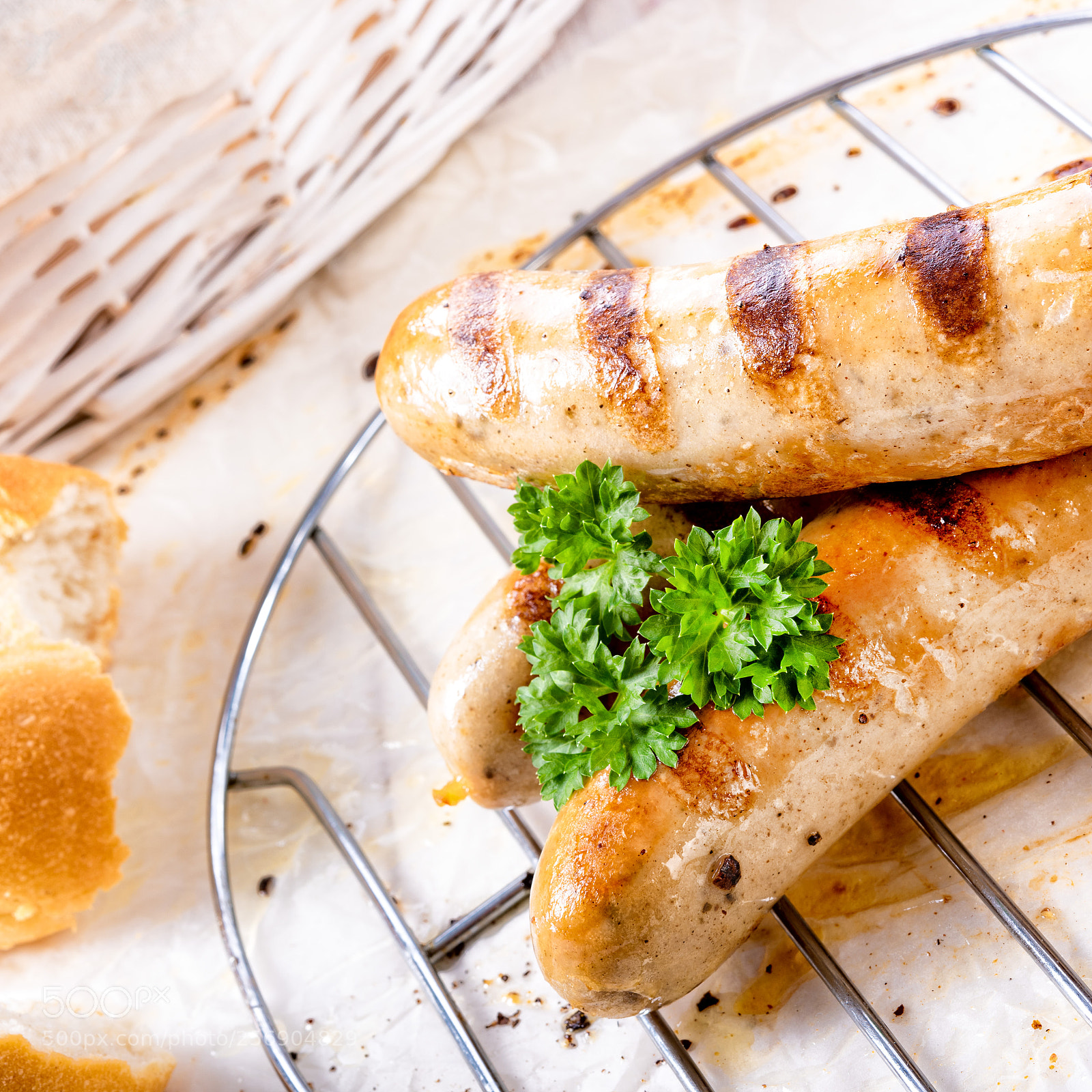 Nikon D810 sample photo. Delicious bratwurst with ketchup photography