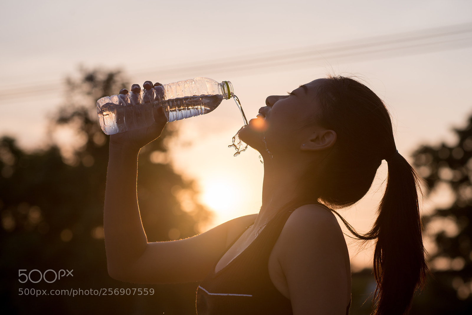 Nikon D800 sample photo. Young woman drinking water photography