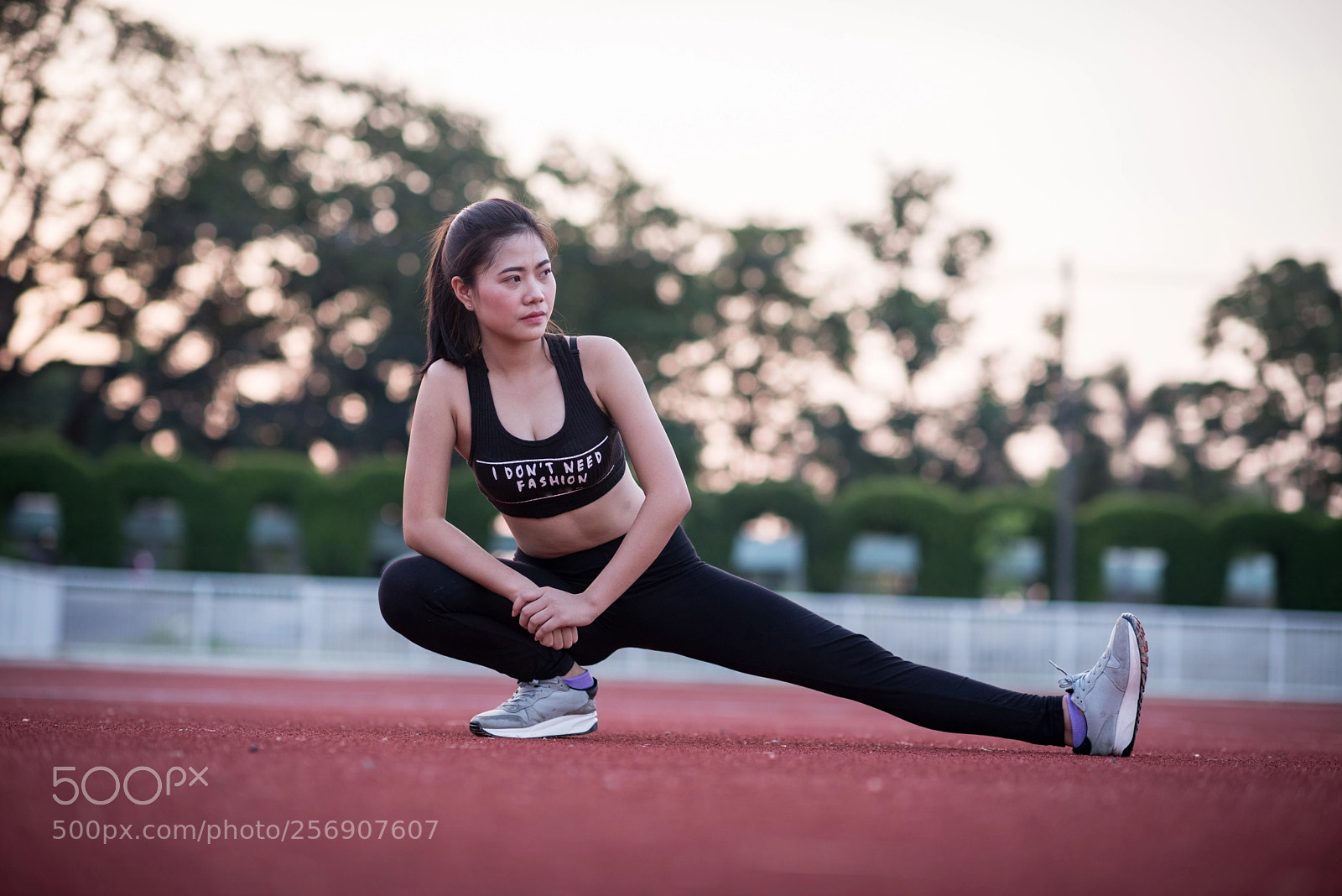 Nikon D800 sample photo. Young sportswoman stretching and photography