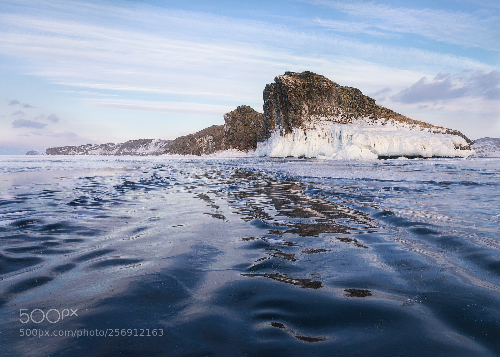 Olympus OM-D E-M1 sample photo. Ice waves of lake photography