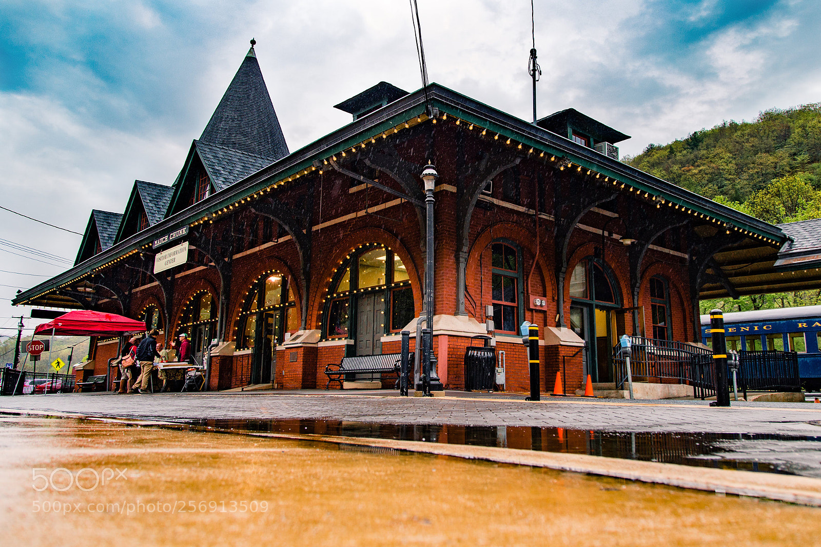Canon EOS 6D sample photo. Rainy train station photography