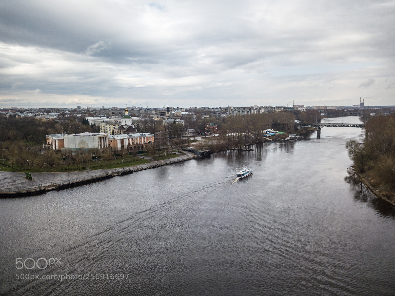 DJI FC220 sample photo. River station photography