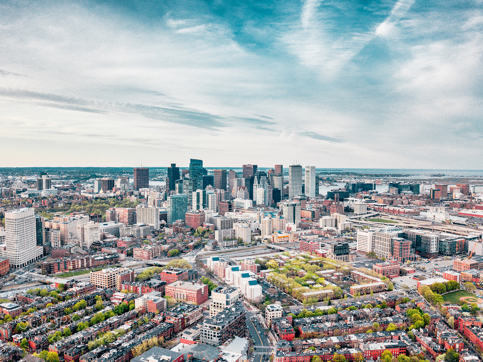 DJI FC220 sample photo. Boston - the city photography