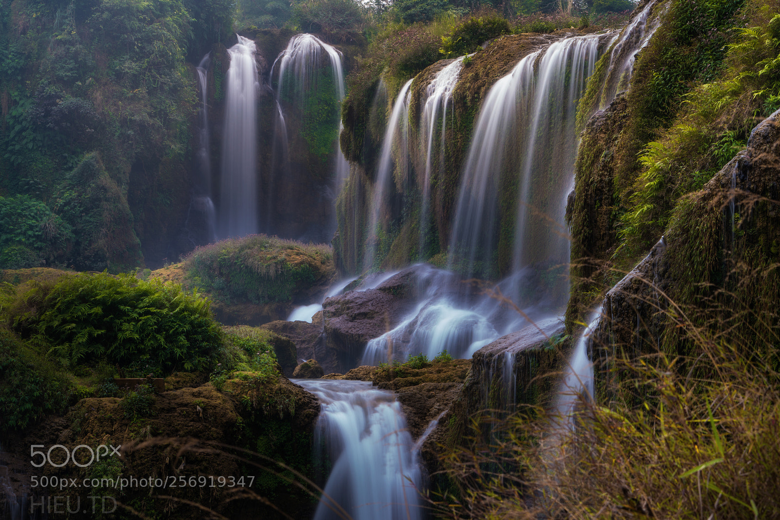 Sony a7R II sample photo. Ban gioc waterfall photography