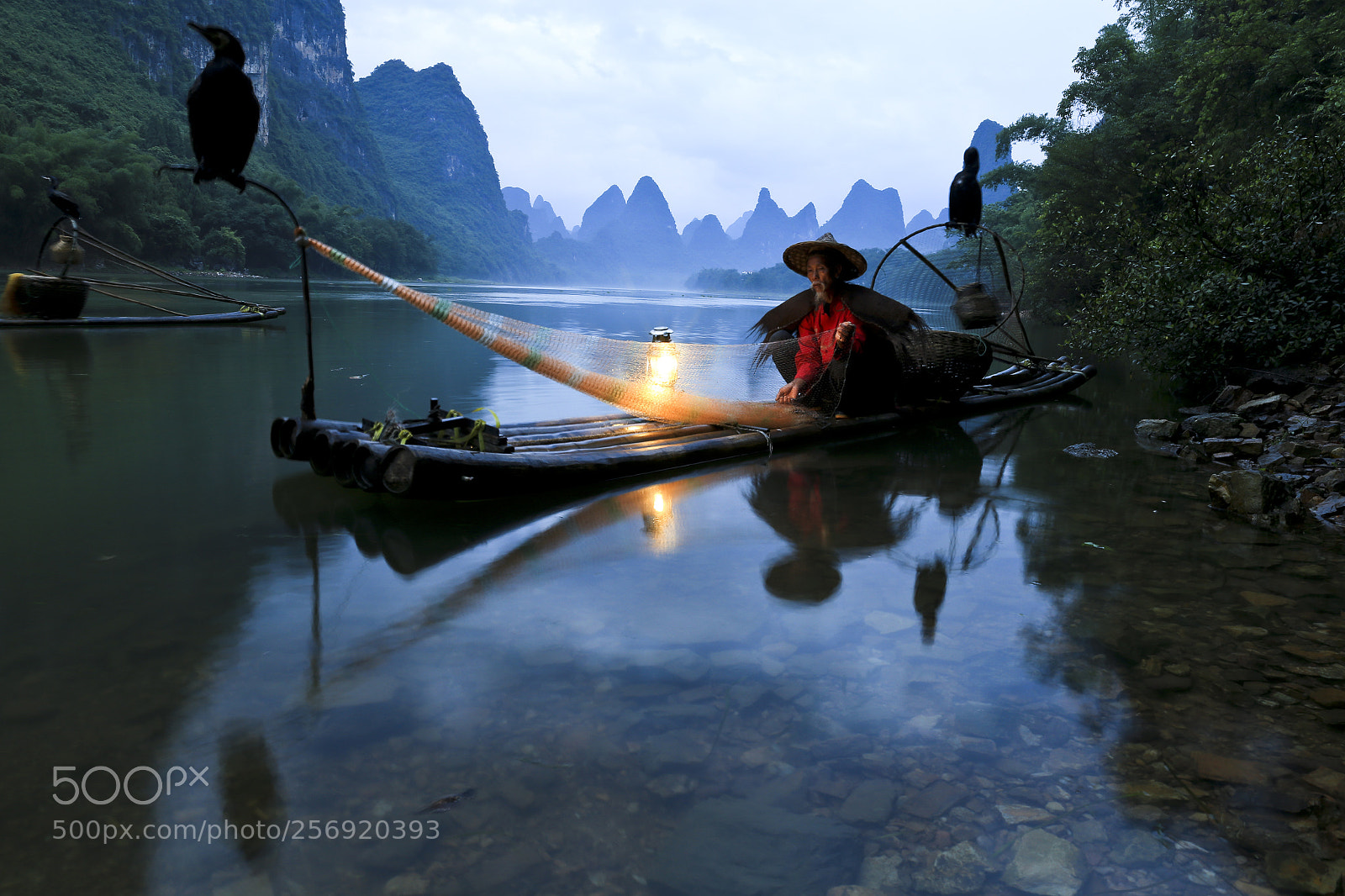 Canon EOS 6D sample photo. Li river cormorant fisherman photography