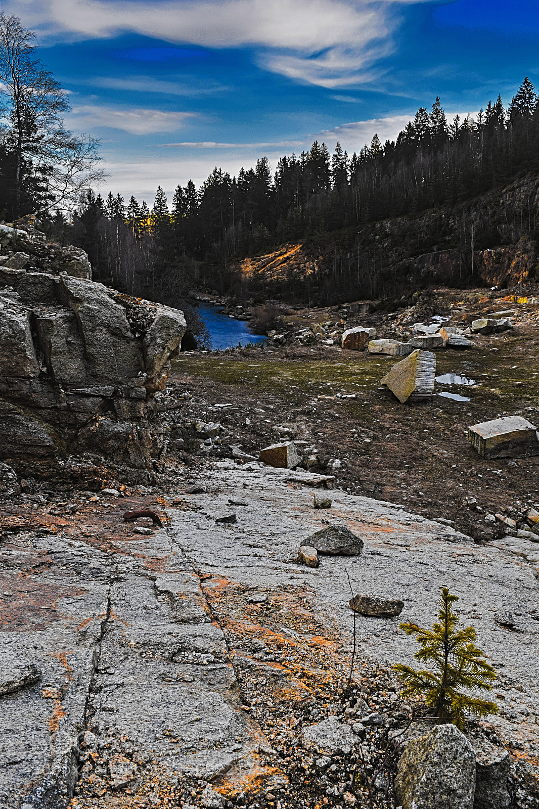 Nikon D3300 sample photo. Abandoned quarry photography