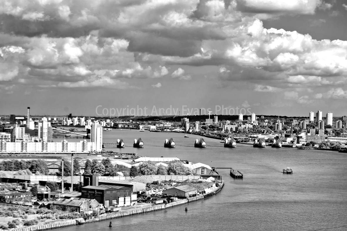 Nikon D3000 sample photo. Thames flood barrier on photography
