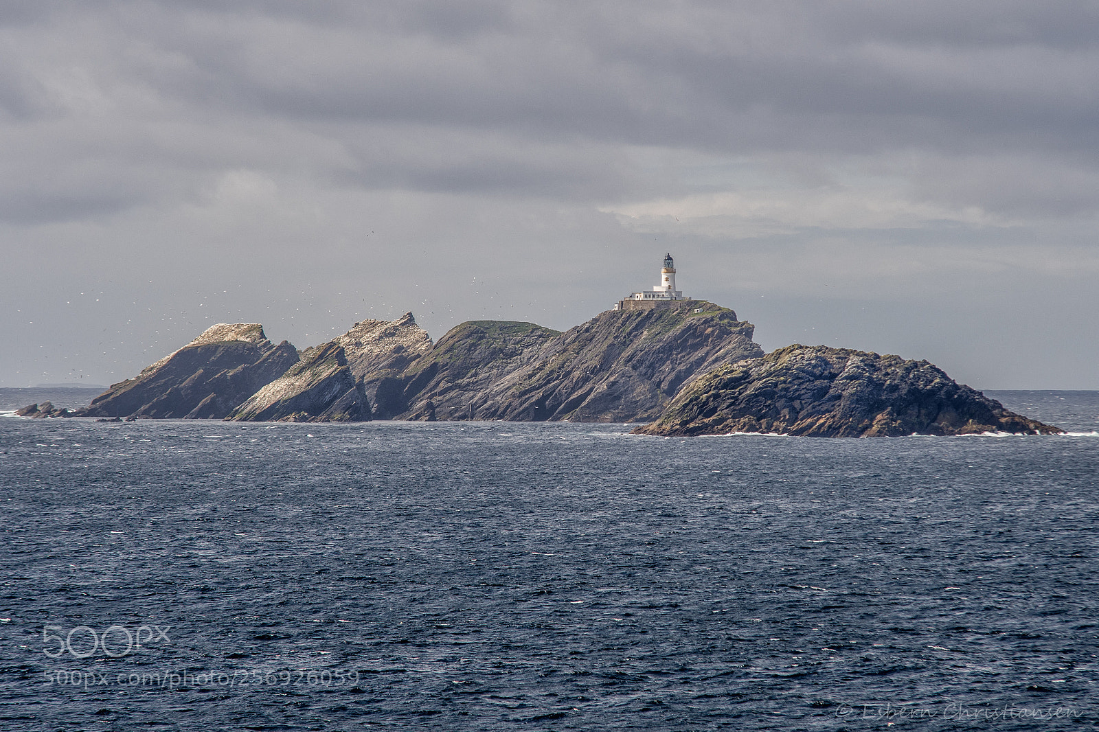 Nikon D500 sample photo. Muckle flugga lighthouse photography