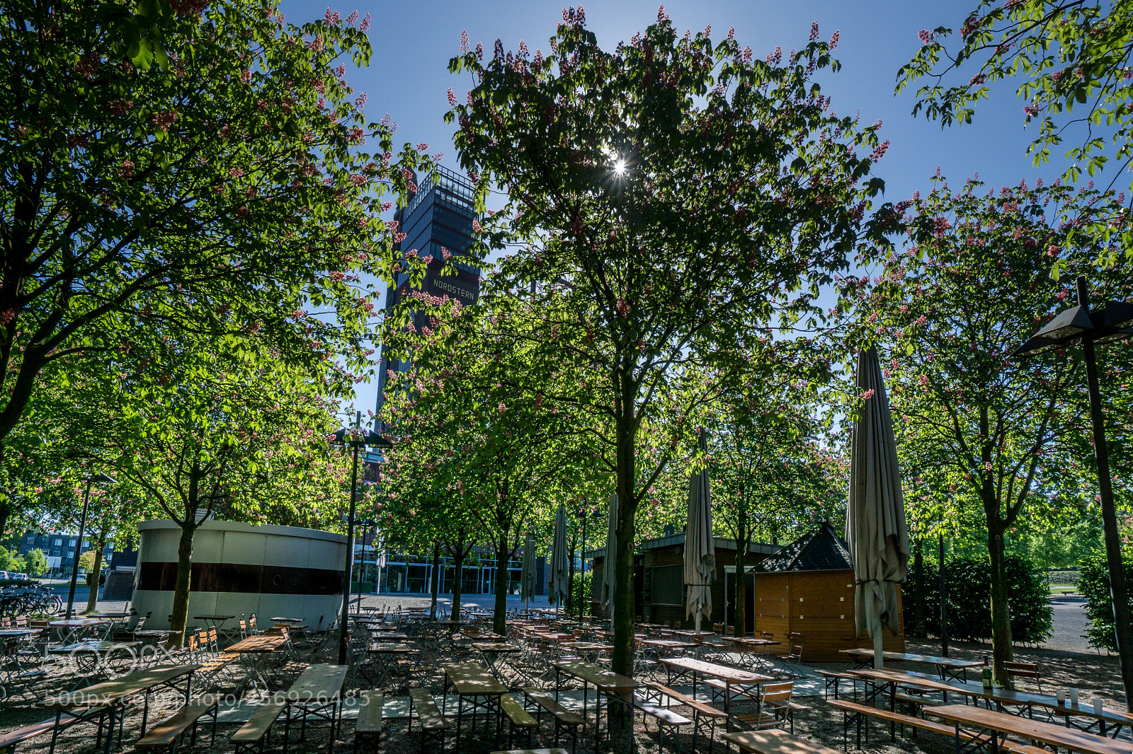 Sony a6000 sample photo. Biergarten am nordstern morgens photography