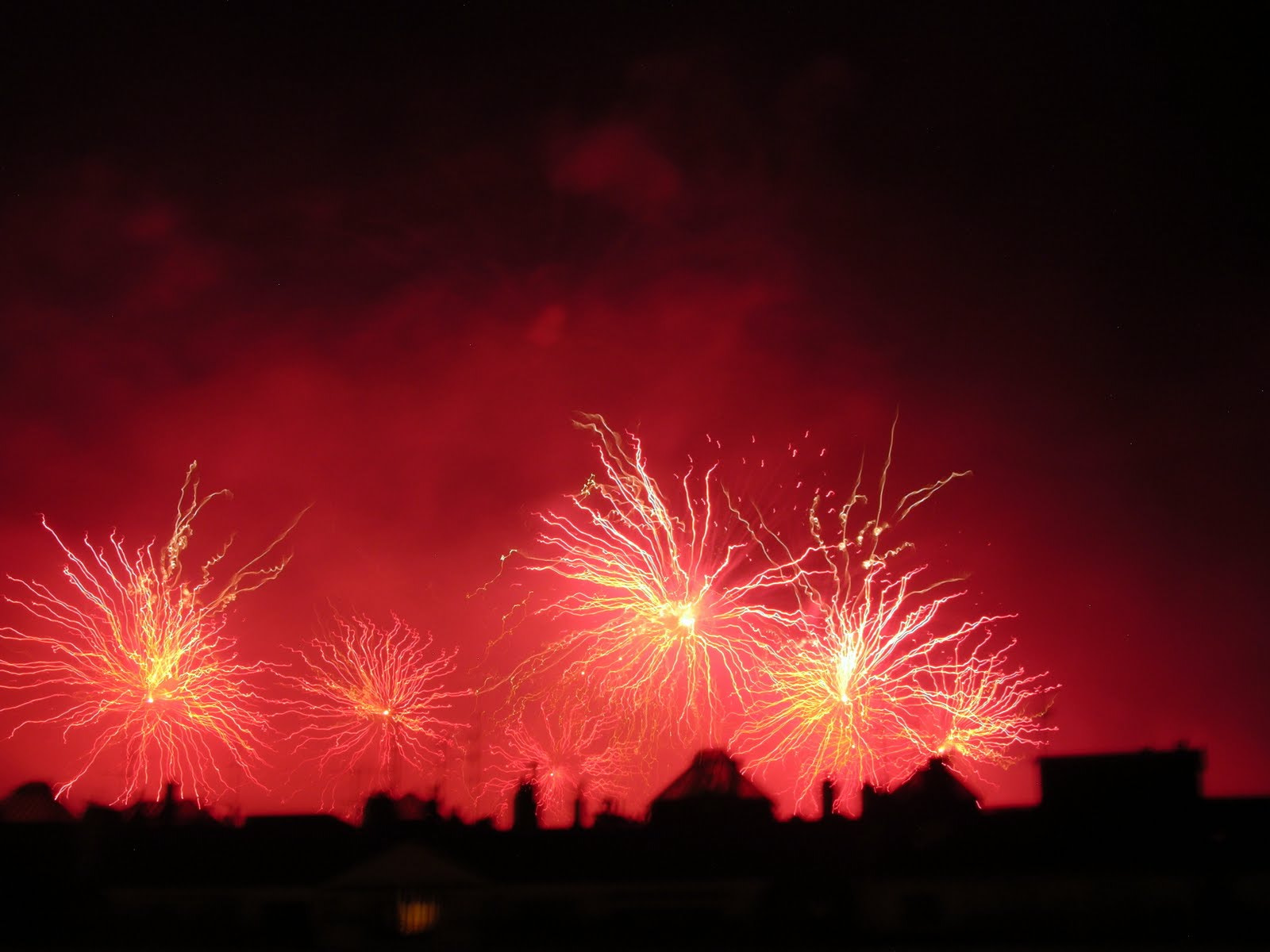Nikon E8700 sample photo. Fireworks photography
