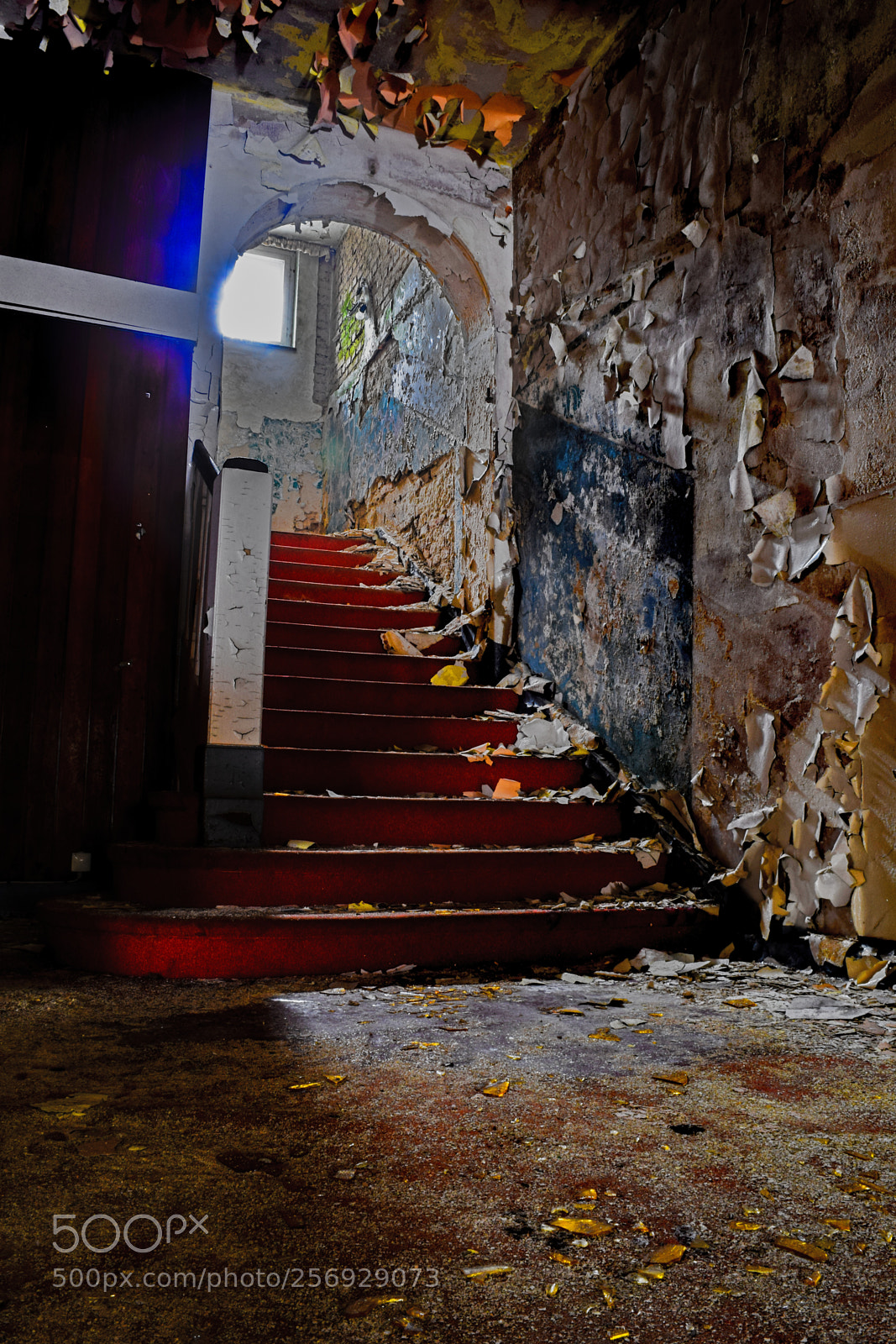 Nikon D3300 sample photo. Beatiful red stairs photography