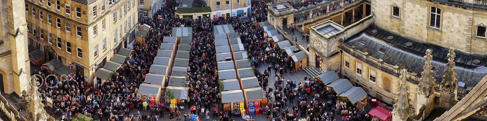 Sony Alpha NEX-7 sample photo. Bath christmas market panorama photography