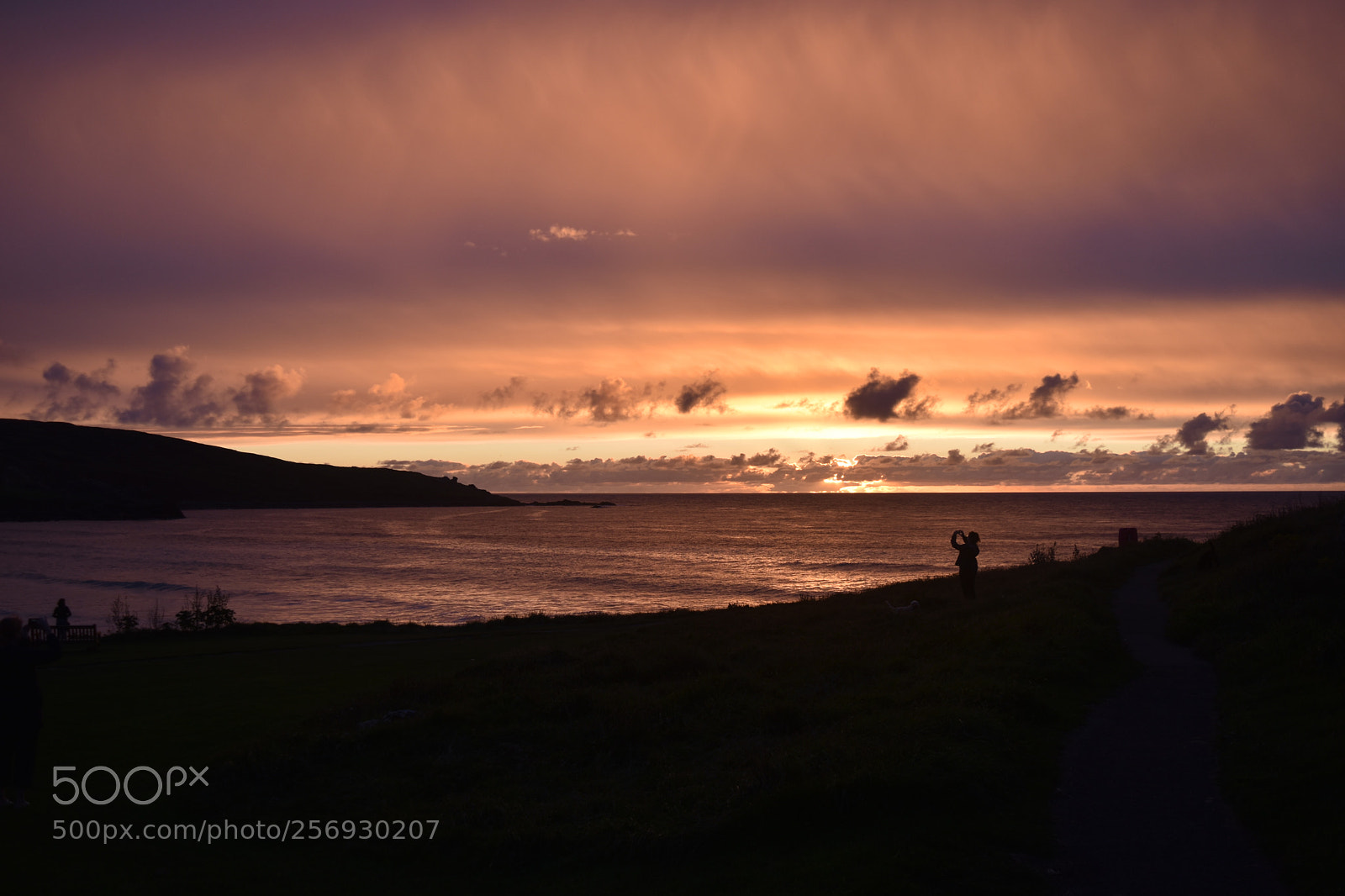 Nikon D5500 sample photo. Sunset over porthmeor beach photography