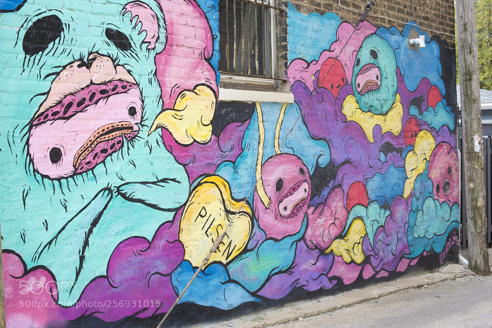 Nikon D810 sample photo. Mural on building in photography
