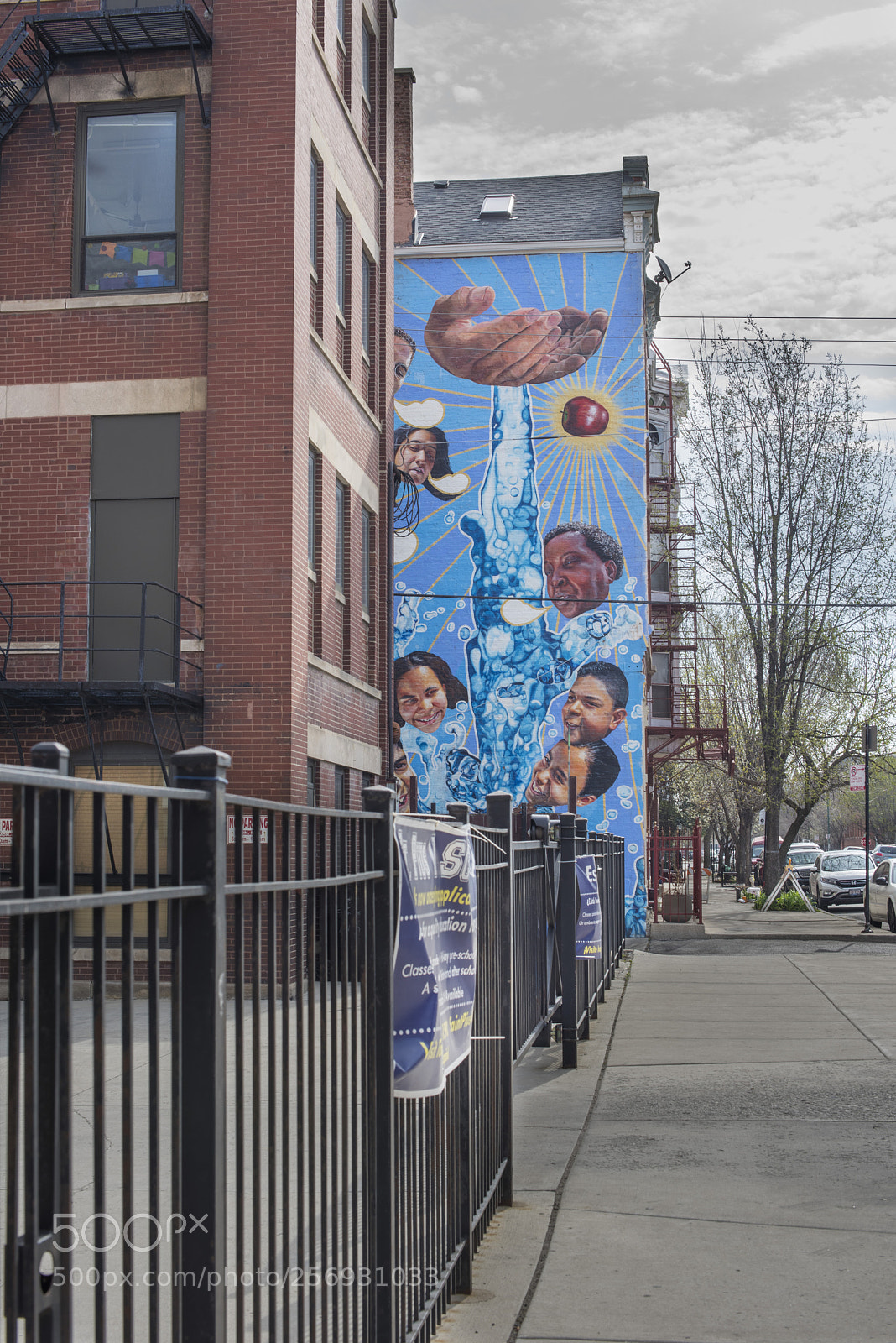 Nikon D810 sample photo. Mural on building in photography