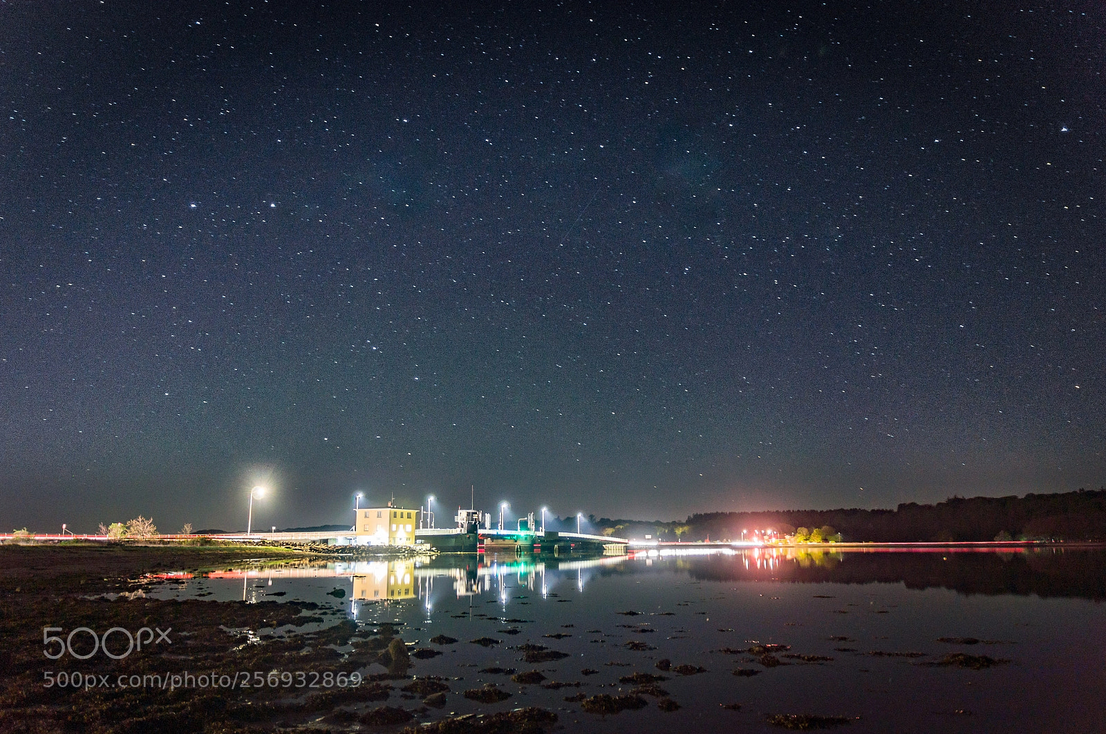 Sony SLT-A55 (SLT-A55V) sample photo. Bridge under the stars photography