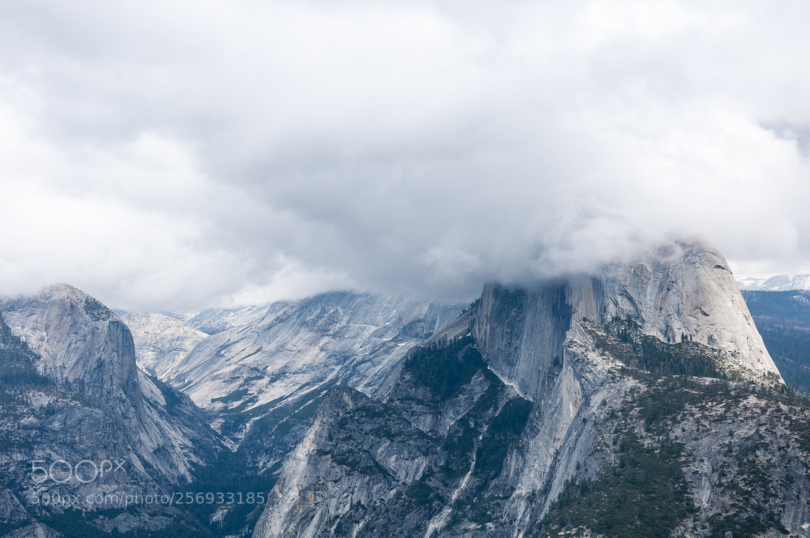 Nikon D90 sample photo. Half dome shrouded by photography