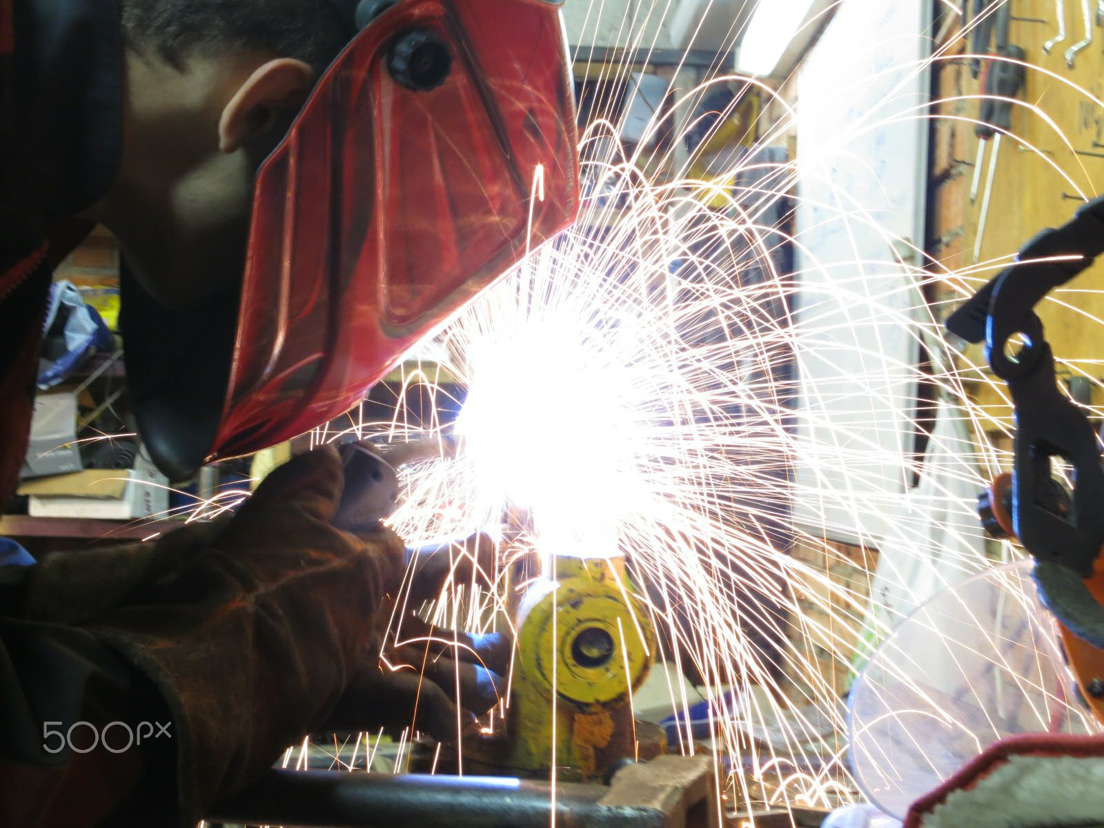Canon PowerShot S100 sample photo. Welding magic photography