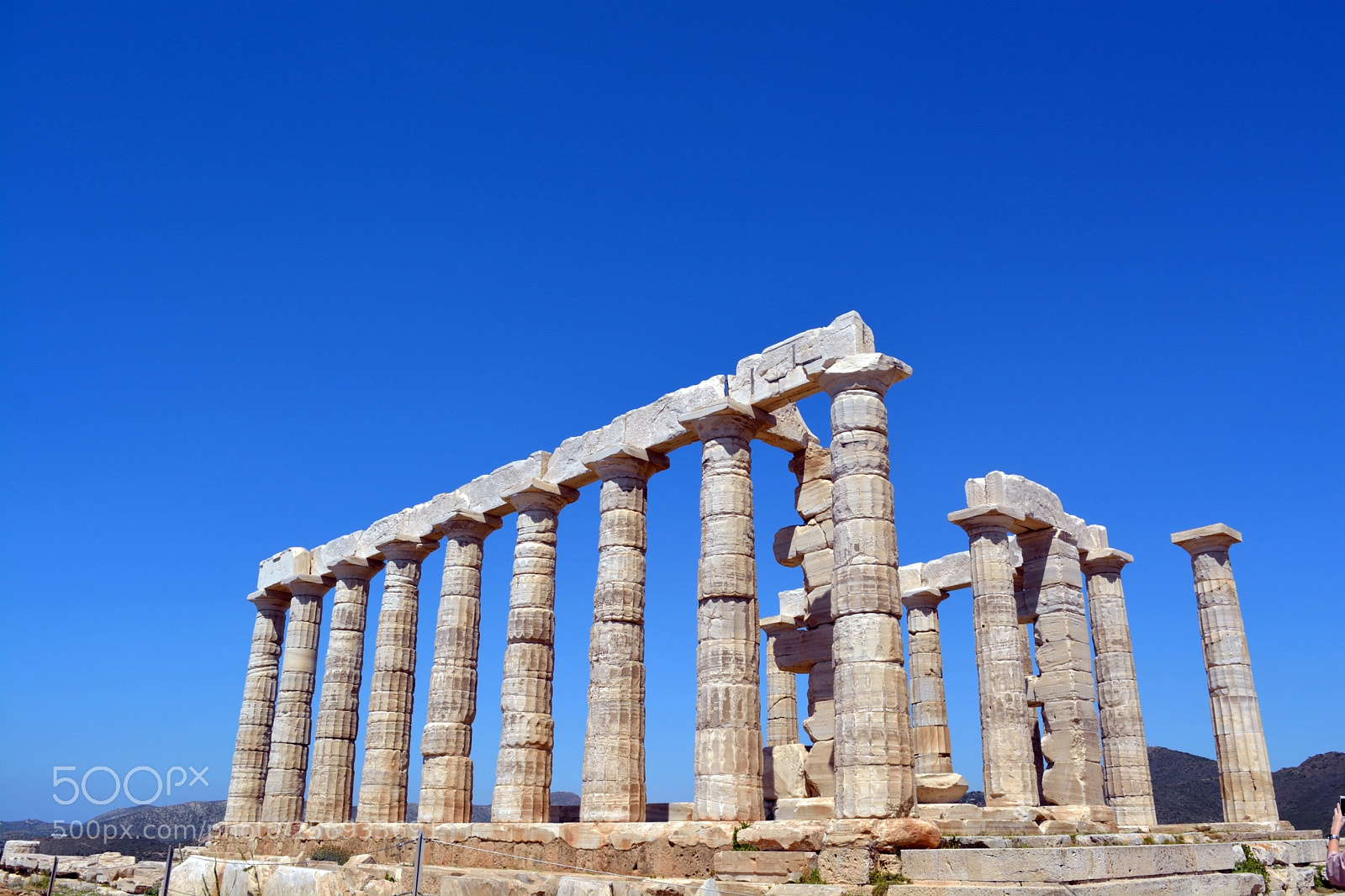 Nikon D5200 sample photo. Temple of cape sounion photography