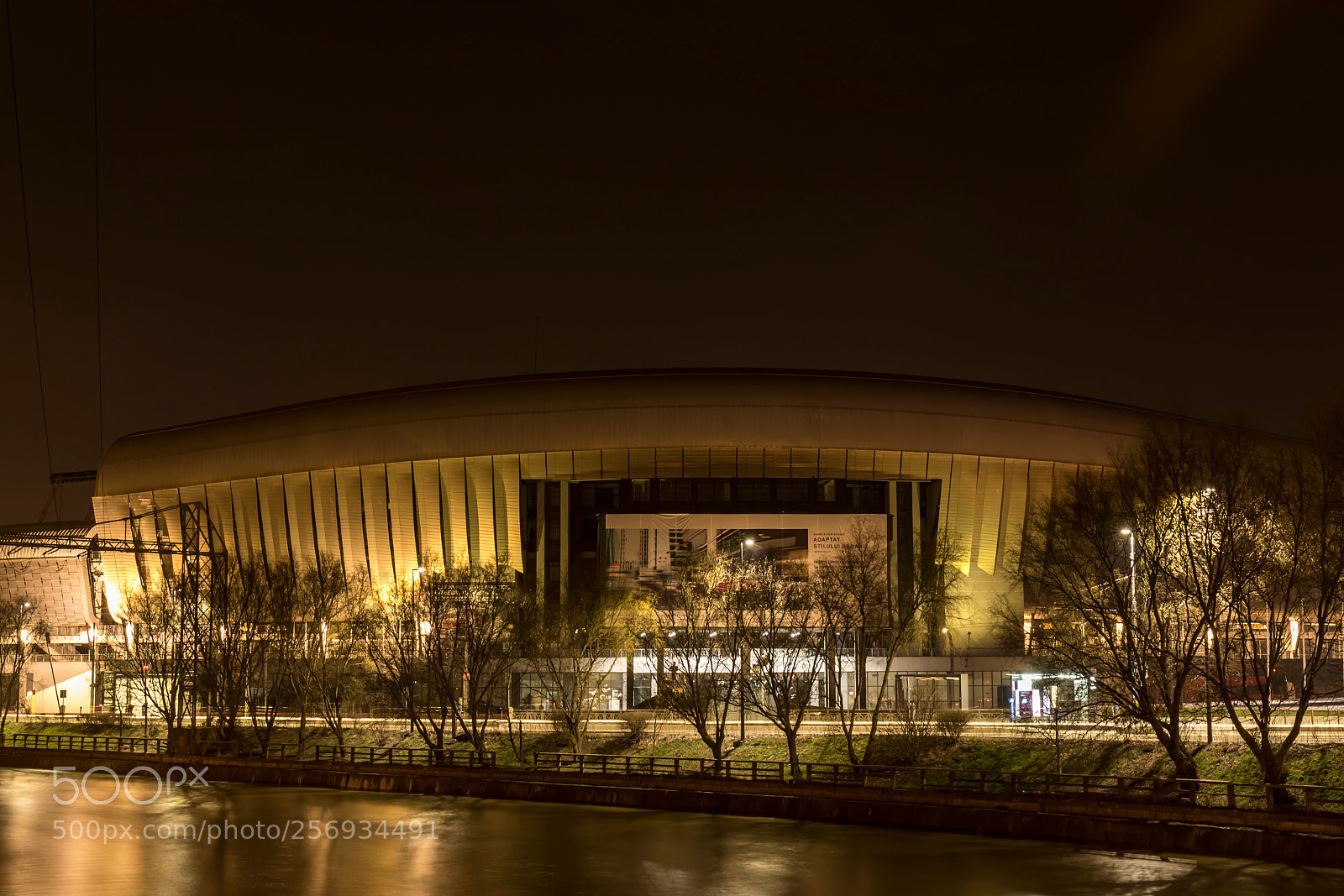 Canon EOS 7D Mark II sample photo. Cluj arena by night photography