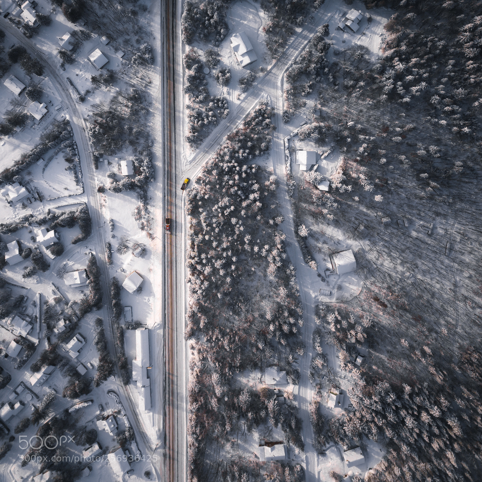DJI FC220 sample photo. Road top view 2 photography
