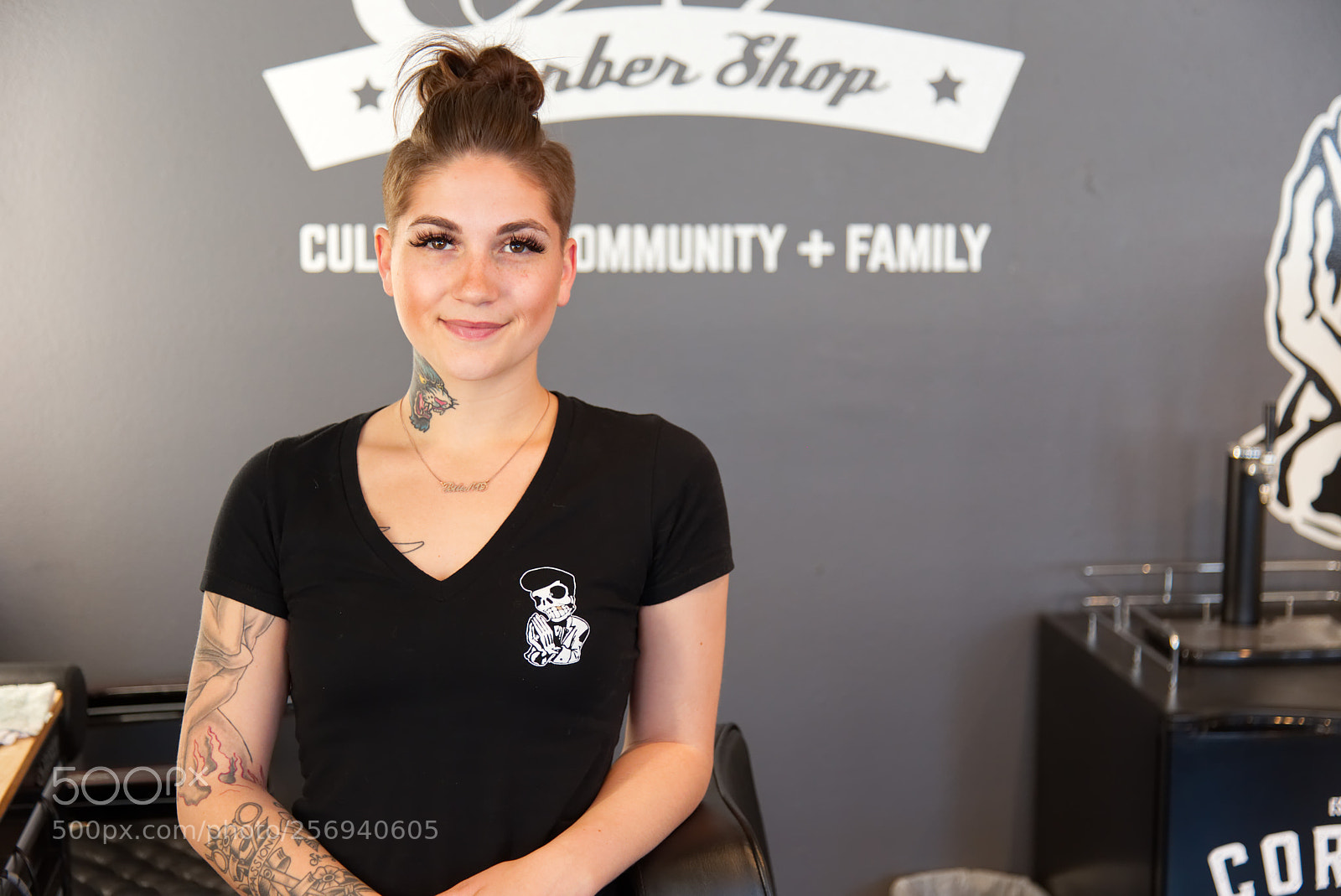 Canon EOS 6D sample photo. Barber gal portrait photography