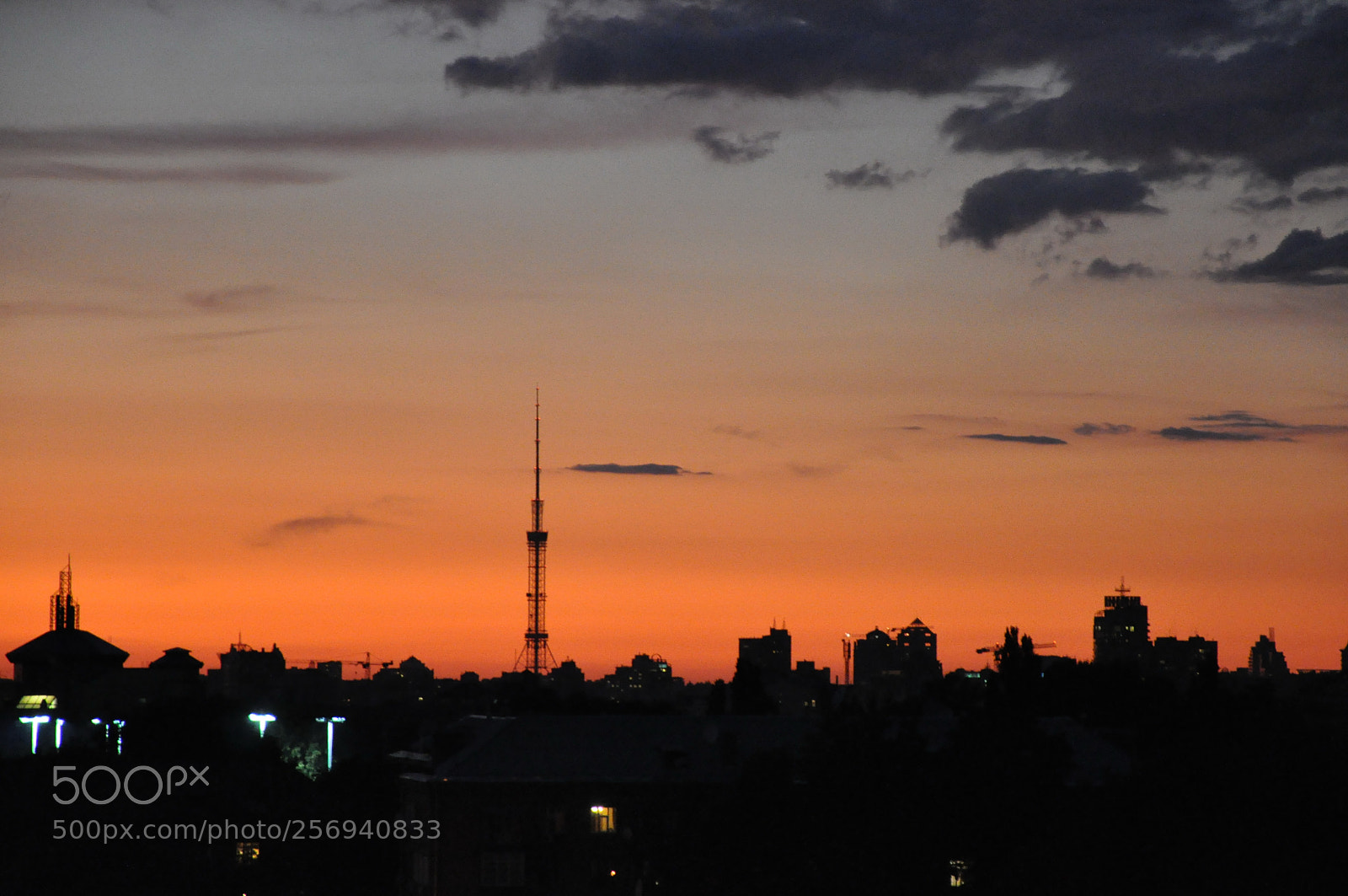 Nikon D90 sample photo. Kyiv sunset photography