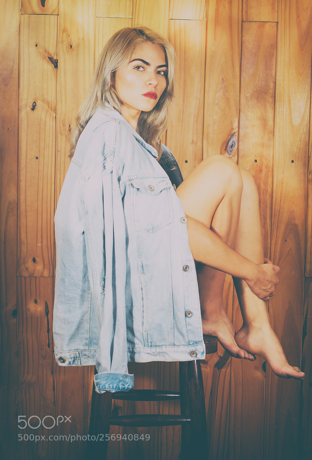 Nikon D3000 sample photo. Wooden girl photography