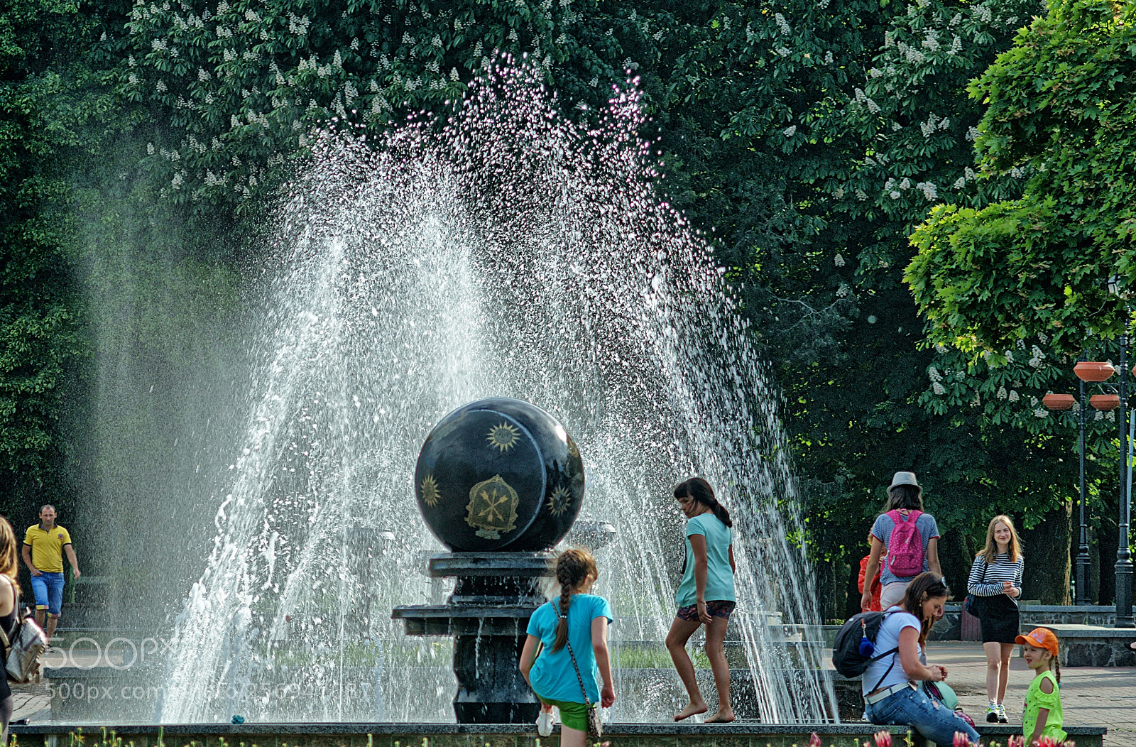Sony SLT-A58 sample photo. Fountain in khmelnitsky, ukraine photography