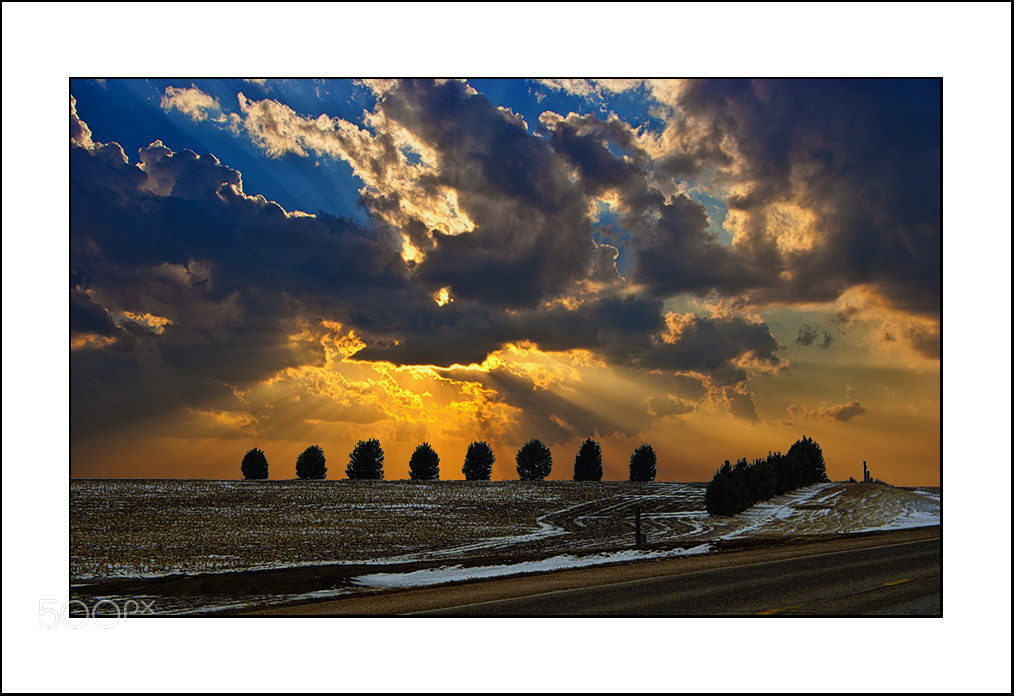 Canon EOS 20D sample photo. Kansas sunset photography