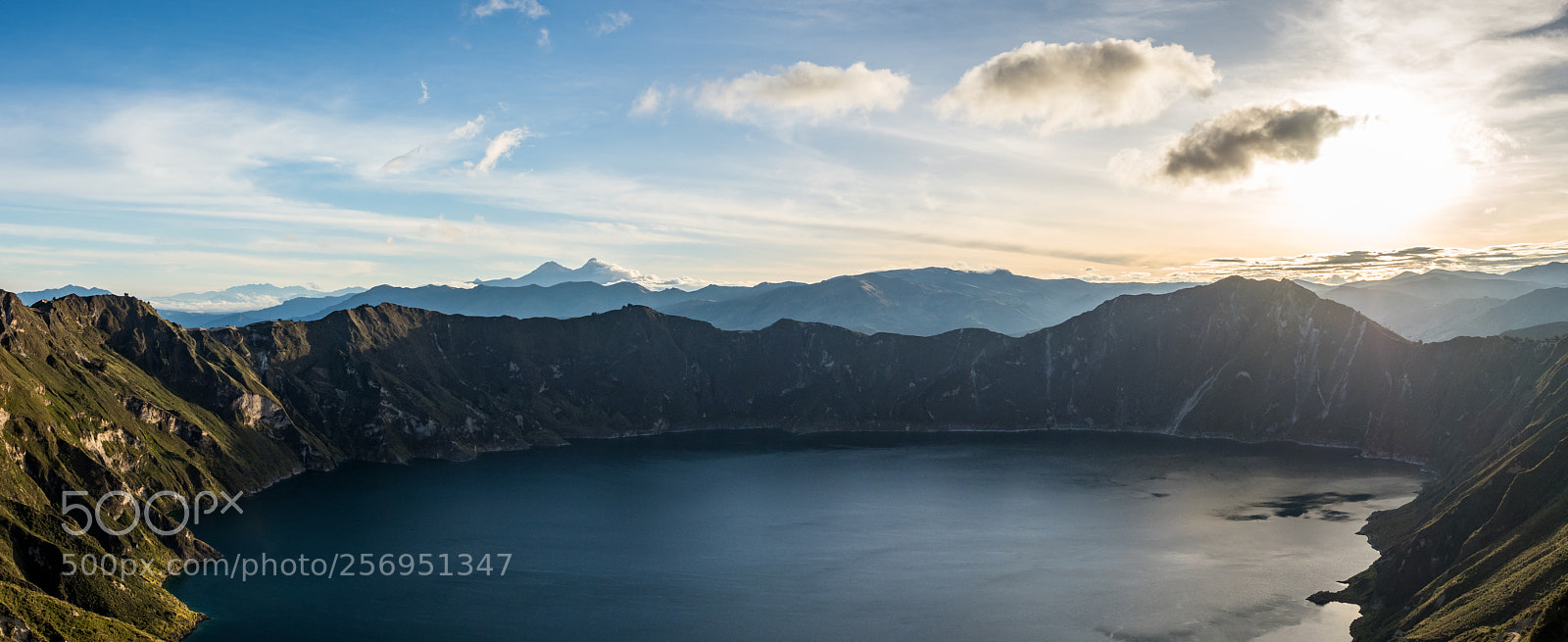 Olympus OM-D E-M1 Mark II sample photo. Quilotoa at dawn photography