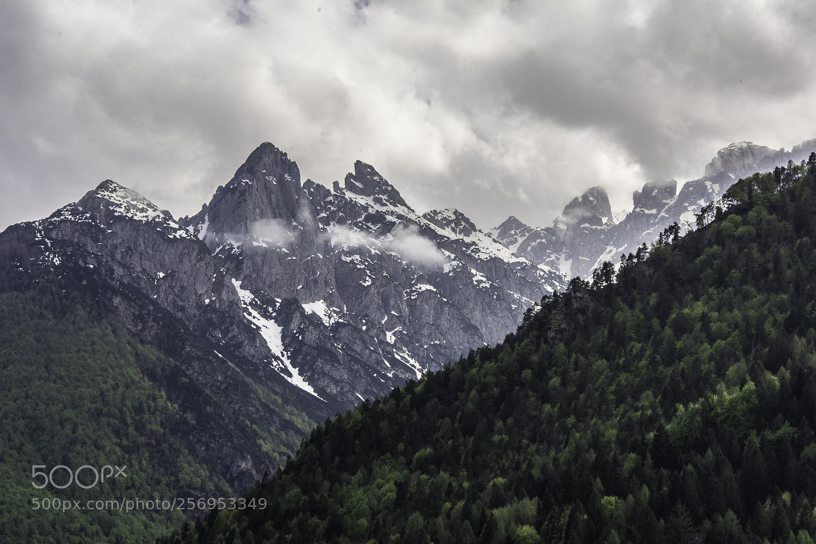 Nikon D7100 sample photo. Cloudy alps photography