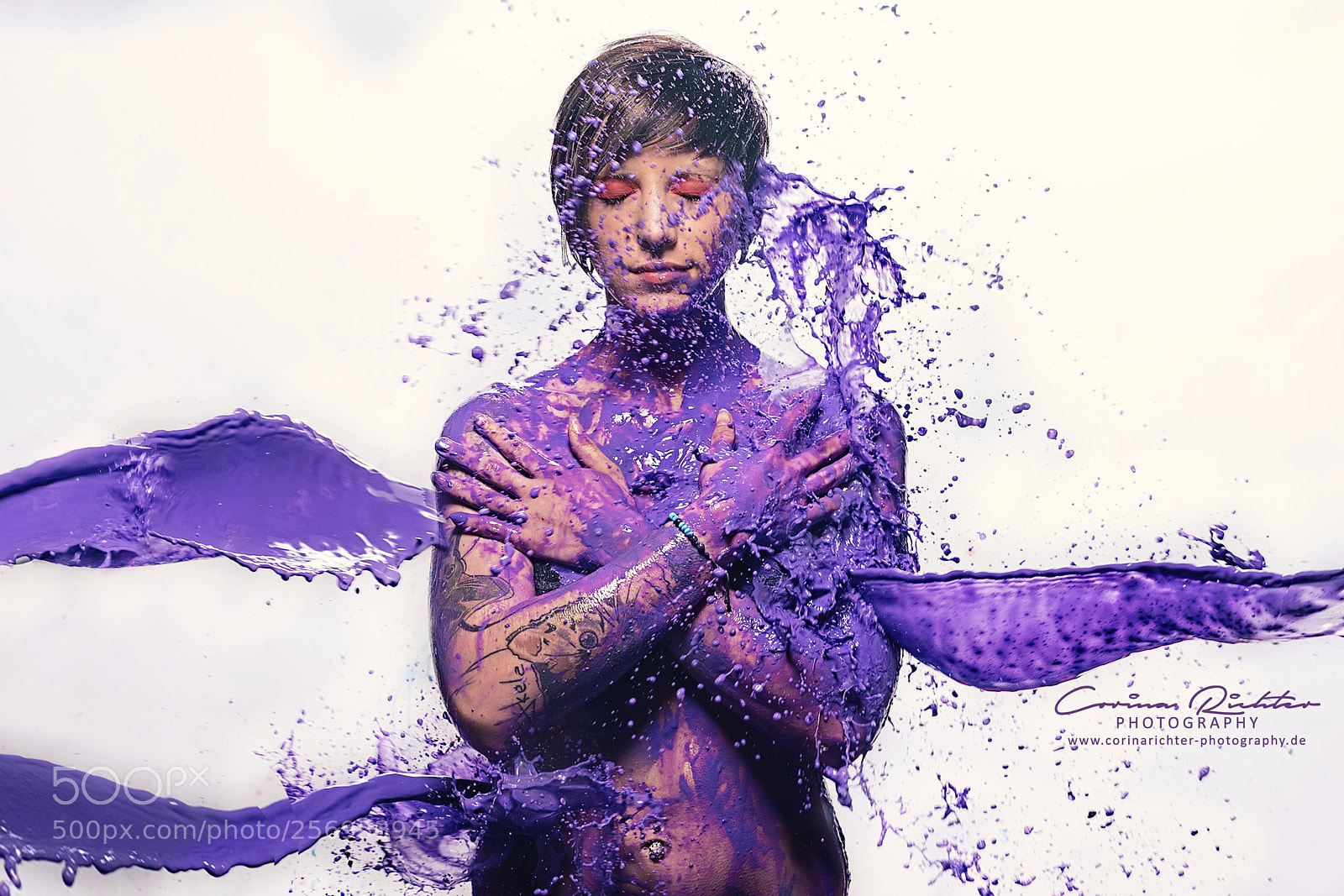 Nikon D750 sample photo. Splash purple photography