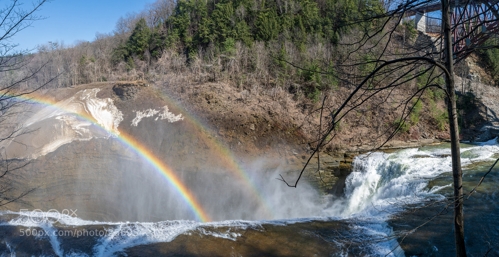 Sony ILCA-77M2 sample photo. Upper falls, letchworth state photography